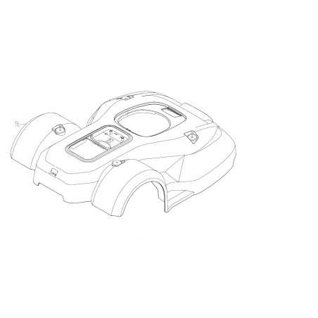 ORIGINAL WORX robot mower WG798E - WG797E.1 upper protection cover | NewgardenParts.com