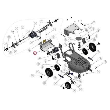 Hintere Traktionsabdeckung ORIGINAL GRIN Rasenmäher spm53 PRT-0061 | NewgardenParts.com