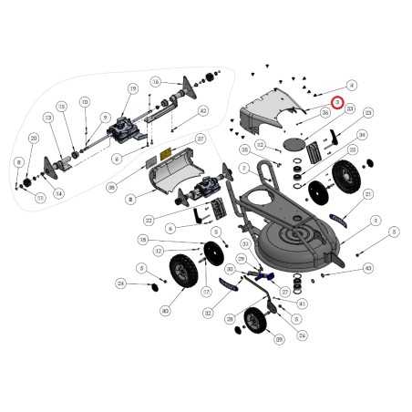 ORIGINAL GRIN upper traction cover lawn mower spm53 PRT-0059 | NewgardenParts.com