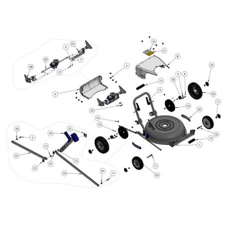 Tapa de tracción superior para cortacésped modelos HM46A ORIGINAL GRIN PRT-0058 | NewgardenParts.com