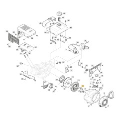 Coppa avviamento ORIGINALE STIGA per motore LC 170 FDS 118551194/0 | NewgardenParts.com