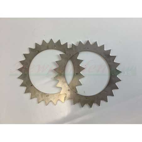 Par de garras 2 piezas rueda trasera para robot cortacésped AMBROGIO L250 - L350i | NewgardenParts.com