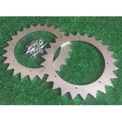 Par de garras 2 piezas rueda trasera para robot cortacésped AMBROGIO L32 - L35 | NewgardenParts.com