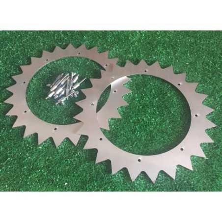 Paire de griffes 2 pcs roue arrière pour tondeuse robot AMBROGIO L32 - L35 | NewgardenParts.com