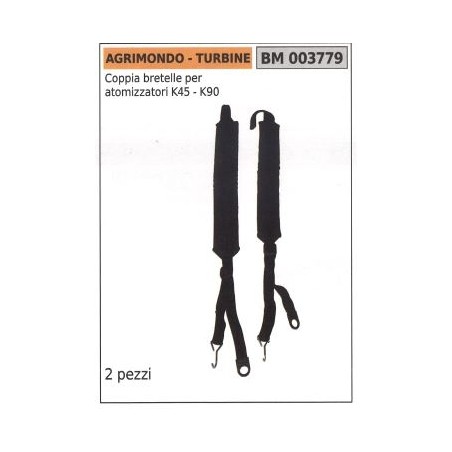 Coppia bretelle per atomizzatore K45 K90 AGRIMONDO | NewgardenParts.com