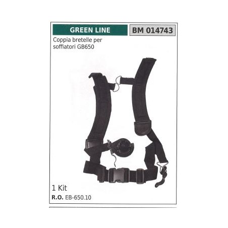 Coppia bretelle per soffiatore GB650 GREEN LINE | NewgardenParts.com