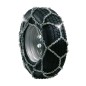 Coppia catene da neve a croce ruota pneumatico trattorino 13x4.00-6 4.10/3.50-6