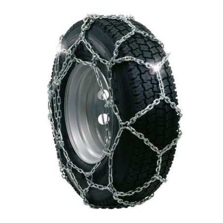 Coppia catene da neve a croce ruota pneumatico trattorino 15x6.00-6 15x4.50-8 | NewgardenParts.com