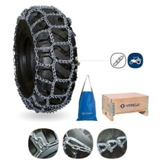 Coppia catene da neve per trattori e macchine operatrice VERIGA 95572 | NewgardenParts.com