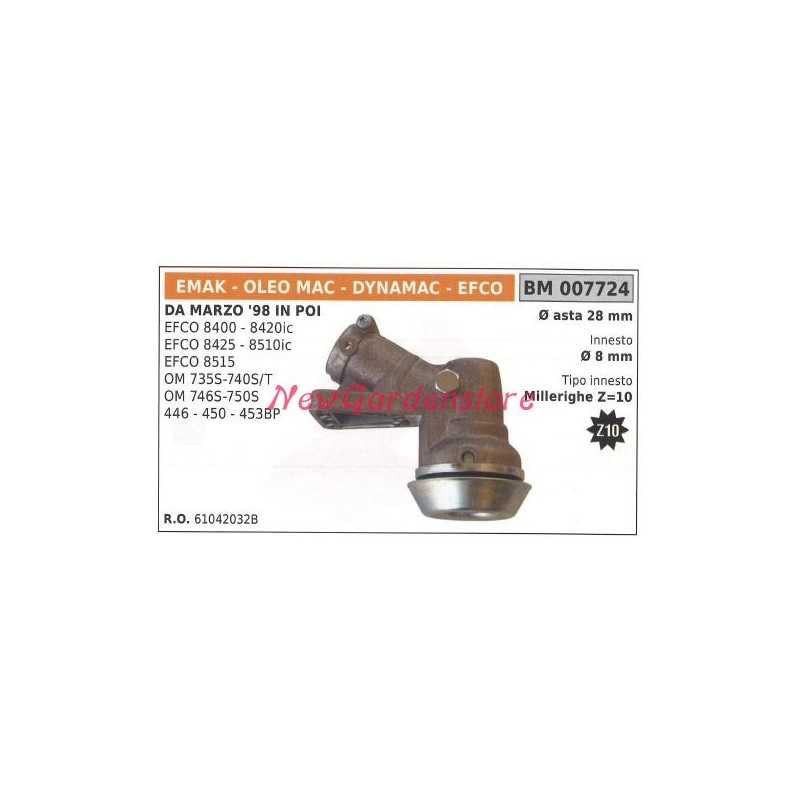 Paire d'engrenages coniques EMAK pour débroussailleuse OM746S 750S EFCO 8400 8420ic 007724