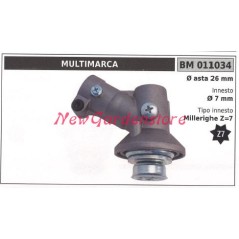 Coppia conica decespugliatore 011034 Ø asta 26 Ø innesto 7 millerighe Z 7 | NewgardenParts.com