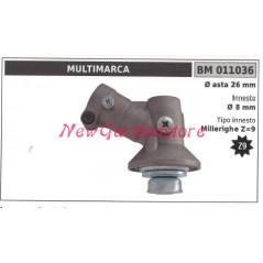 Coppia conica decespugliatore 011036 Ø asta 26 Ø 8 millerighe Z 9 | NewgardenParts.com