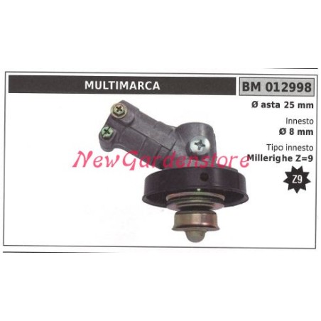 Coppia conica decespugliatore 012998 Ø asta 25 Ø innesto 5.5x7 ovale piccolo | NewgardenParts.com