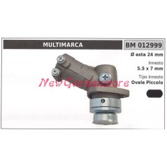 Coppia conica decespugliatore 012999 Ø asta 24 Ø innesto 5.5x7 ovale piccolo | NewgardenParts.com