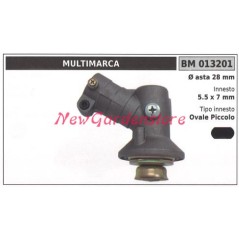 Coppia conica decespugliatore 013201 Ø asta 28 Ø innesto 5.5x7 ovale piccolo | NewgardenParts.com