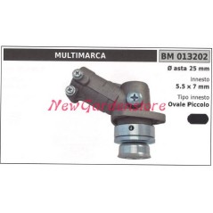 Coppia conica decespugliatore 013202 Ø 25 Ø innesto 5.5x7 ovale piccolo | NewgardenParts.com