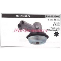 Coppia conica decespugliatore 013204 Ø asta 25 Ø innesto 7 millerighe Z 7 | NewgardenParts.com