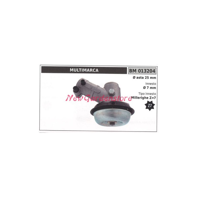 Coppia conica decespugliatore 013204 Ø asta 25 Ø innesto 7 millerighe Z 7