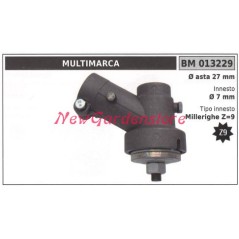 Coppia conica decespugliatore 013229 Ø asta 27 Ø innesto 7 millerighe Z 9 | NewgardenParts.com