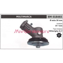 Coppia conica decespugliatore 018493 Ø asta 30 Ø innesto 7 millerighe Z 7 | NewgardenParts.com