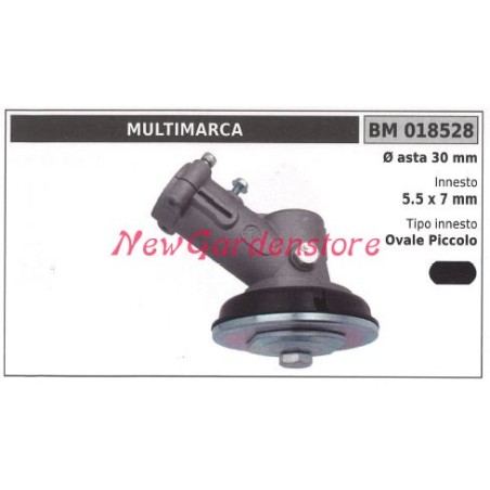 Coppia conica decespugliatore 018528 Ø asta 30 Ø innesto 5.5x7 ovale piccolo | NewgardenParts.com