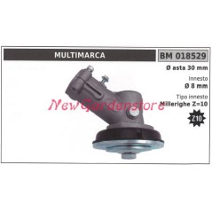 Coppia conica decespugliatore 018529 Ø asta 30 Ø innesto 8 millerighe Z 10 | NewgardenParts.com