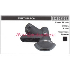 Coppia conica decespugliatore 022585 Ø asta 28 Ø innesto 6 tipo quadro | NewgardenParts.com