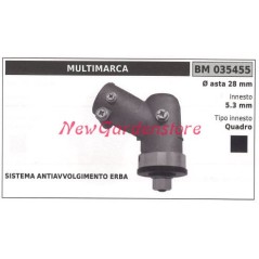 Coppia conica decespugliatore 035455 Ø asta 28 Ø innesto 5.3 innesto quadro | NewgardenParts.com