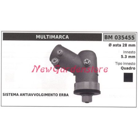 Coppia conica decespugliatore 035455 Ø asta 28 Ø innesto 5.3 innesto quadro | NewgardenParts.com