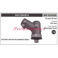 Coppia conica decespugliatore 035459 Ø asta 28 Ø innesto 8 millerighe Z 10 | NewgardenParts.com