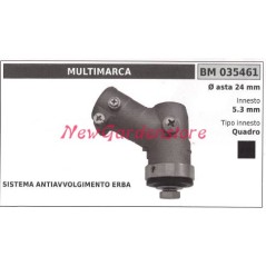 Coppia conica decespugliatore 035461 Ø asta 24 Ø innesto 5.3 innesto quadro | NewgardenParts.com