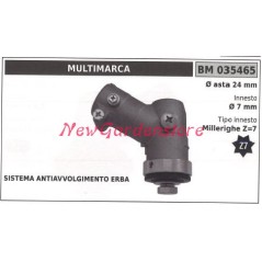 Coppia conica decespugliatore 035465 Ø asta 24 Ø innesto 7 millerighe Z 7 | NewgardenParts.com