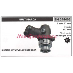 Coppia conica decespugliatore 046405 Ø asta 27 Ø innesto 7 millerighe Z 7 | NewgardenParts.com