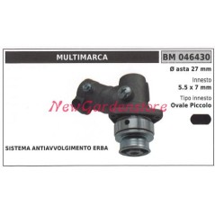 Coppia conica decespugliatore 046430 Ø asta 27 Ø innesto 5.5x7 ovale piccolo | NewgardenParts.com