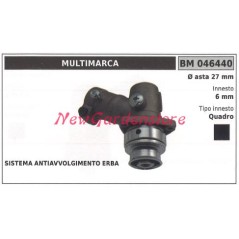 Coppia conica decespugliatore 046440 Ø asta 27 Ø innesto 6 innesto quadro | NewgardenParts.com