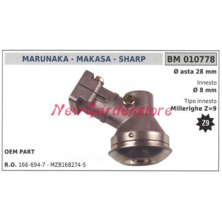 Coppia conica MARUNAKA decespugliatore oem part 010778 | NewgardenParts.com