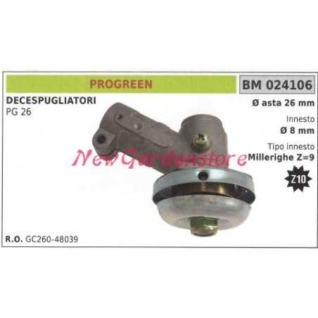 Paire d'engrenages coniques PROGREEN débroussailleuse PG 26 024106 | NewgardenParts.com