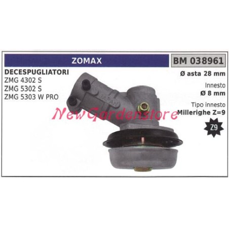 Coppia conica ZOMAX decespugliatore ZMG 4302S 5302S 5303 W PRO 038961 | NewgardenParts.com