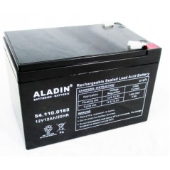 ALADIN 12V 12Ah links Pluspol hermetische Gel-Batterie für Rasentraktor