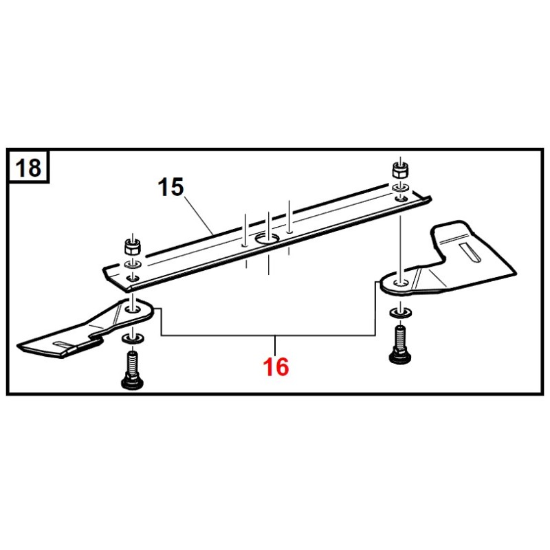 Paar linke einziehbare Klingen ORIGINAL GIANNI FERRARI professional machine