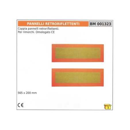 Pair of CE approved retro-reflective panels for trailers code 001323 | NewgardenParts.com