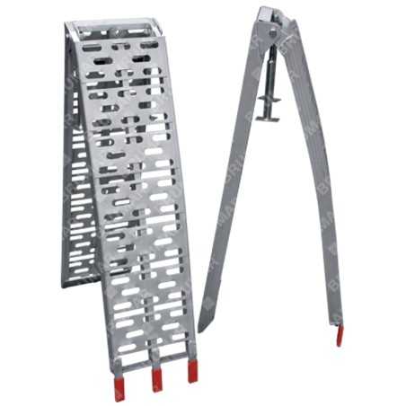 Paar klappbare Aluminium-Laderampen MAORI maximale Tragfähigkeit 900 Kg | NewgardenParts.com