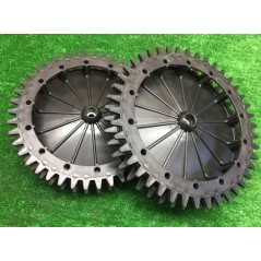 Par de ruedas dentadas traseras ORIGINAL AMBROGIO para robot L200R BASIC DELUXE | NewgardenParts.com