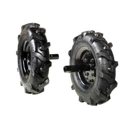 Paar 3.50-8" bereifte Räder für NIBBI 104 S - 105 S - 106 Traktor | NewgardenParts.com