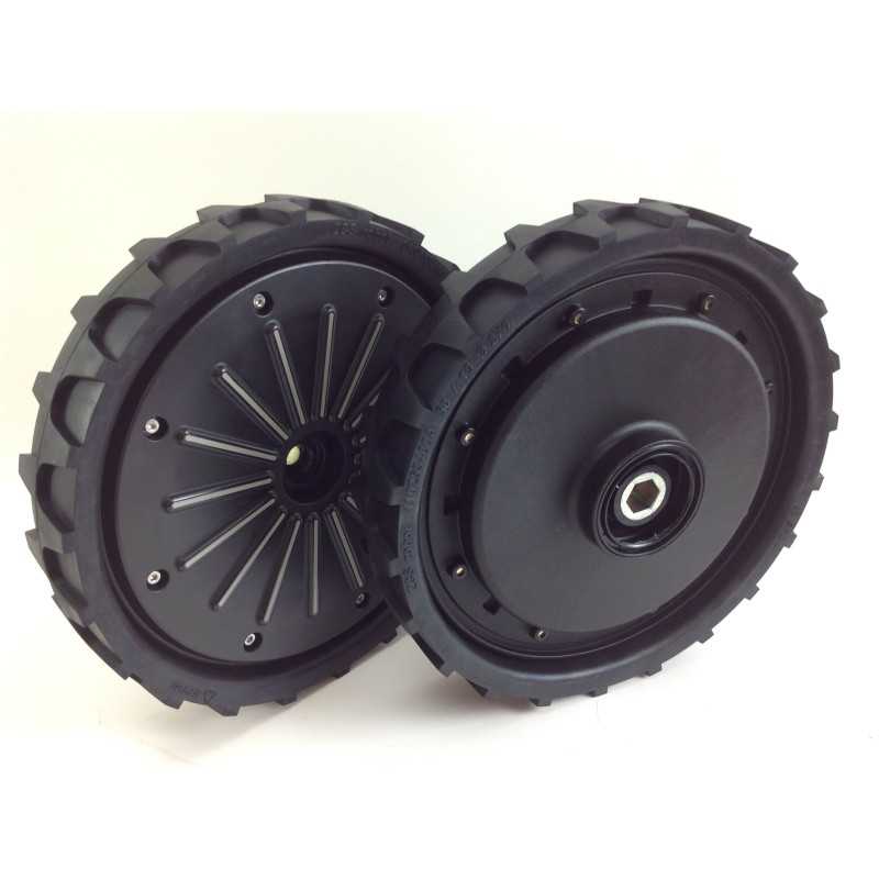 Par de ruedas AMBROGIO rubberflex para robot cortacésped L250