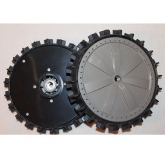 Pair of rear wheels with tyre for Ambrogio L210 L200R DELUXE-ELITE robot | NewgardenParts.com