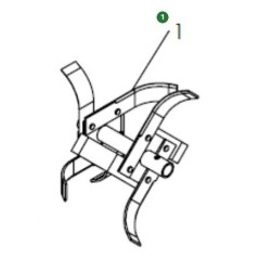 PAIR OF RIGHT HOES 519653029 ORIGINAL HUSQVARNA | NewgardenParts.com