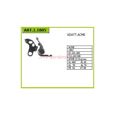 Coppie contatti ACME per motocoltivatore 1002 AL480 65 70 75 1.1805 | NewgardenParts.com