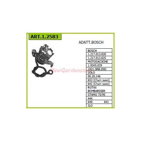 Coppie contatti BOSCH per motocoltivatore 1.217.013.020 1.2583 | NewgardenParts.com