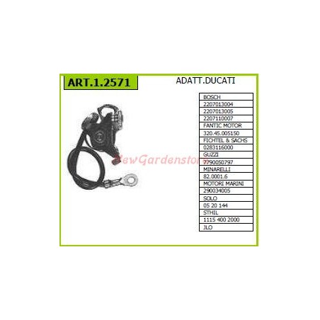 Coppie contatti DUCATI per motocoltivatore 2207013004 1.2571 | NewgardenParts.com